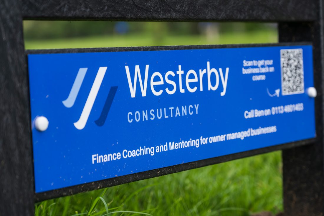 Westerby Consultancy’s panel on a JB tee sign